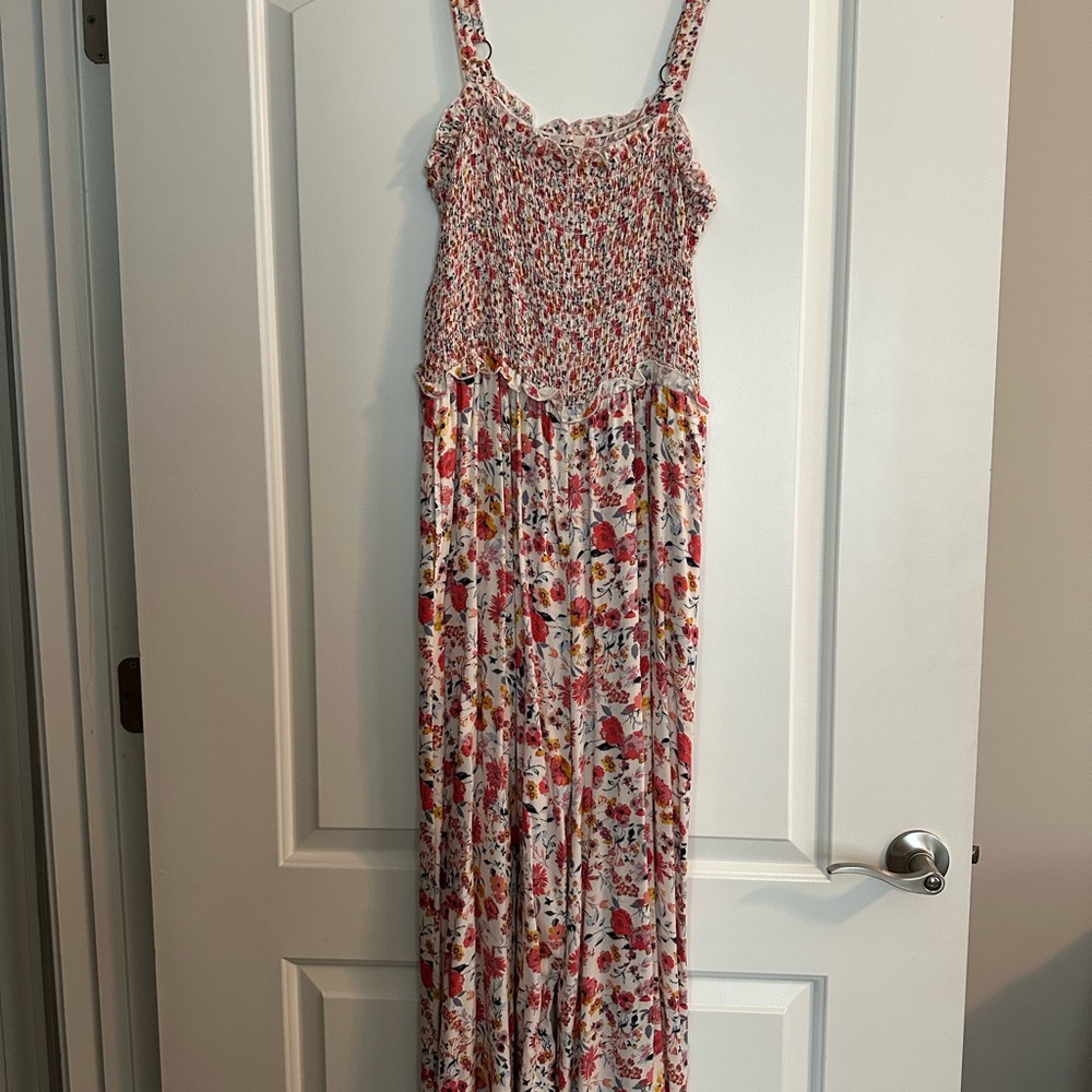 Floral Smocked Jumpsuit